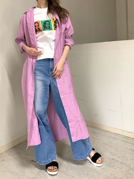 「CHRISTIAN DADA（クリスチャンダダ）のアイテム」を使った、4onさん（レディース・168cm）の春コーディネート