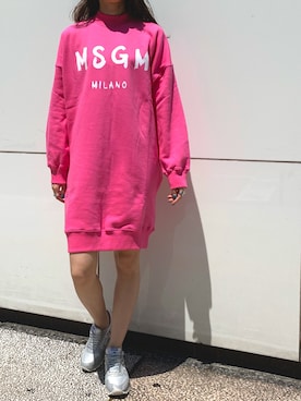「MSGM（エムエスジーエム）のアイテム（ワンピース/ドレス）」を使った、4onさん（レディース・168cm）の夏コーディネート