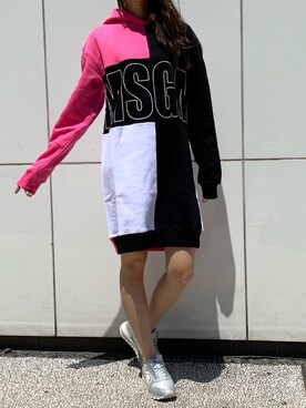 「MSGM（エムエスジーエム）のアイテム（ワンピース/ドレス）」を使った、4onさん（レディース・168cm）の夏コーディネート