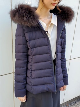 「TATRAS」｜「アイテム（シャツ/ブラウス）」を使った、4onさん（レディース・168cm）の秋コーディネート