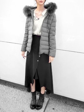 「TATRAS」｜「アイテム（その他シューズ）」を使った、4onさん（レディース・168cm）の秋コーディネート