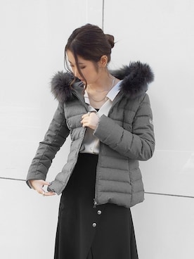 「TATRAS」｜「アイテム（シャツ/ブラウス）」を使った、4onさん（レディース・168cm）の秋コーディネート