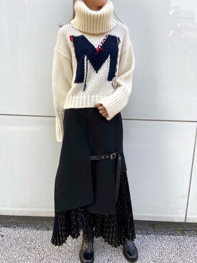 「CHRISTIAN DADA（クリスチャンダダ）のアイテム」を使った、4onさん（レディース・168cm）の秋コーディネート