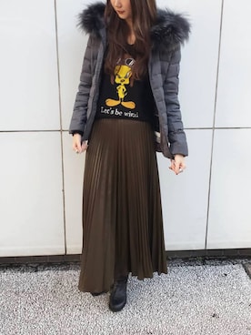 「TATRAS」｜「アイテム（その他シューズ）」を使った、4onさん（レディース・168cm）の秋コーディネート