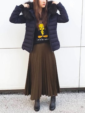 「TATRAS」｜「アイテム（その他シューズ）」を使った、4onさん（レディース・168cm）の秋コーディネート