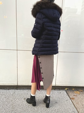「TATRAS」｜「アイテム（その他シューズ）」を使った、4onさん（レディース・168cm）の秋コーディネート