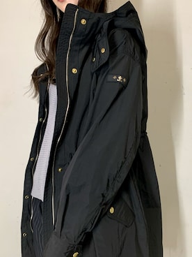 「TATRAS」｜「アイテム（モッズコート）」を使った、4onさん（レディース・168cm）の冬コーディネート