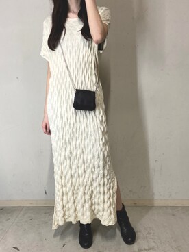 「B'2nd（ビーセカンド）のアイテム（ワンピース/ドレス）」を使った、4onさん（レディース・168cm）の春コーディネート