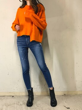 4onさん（レディース・168cm）の冬コーディネート