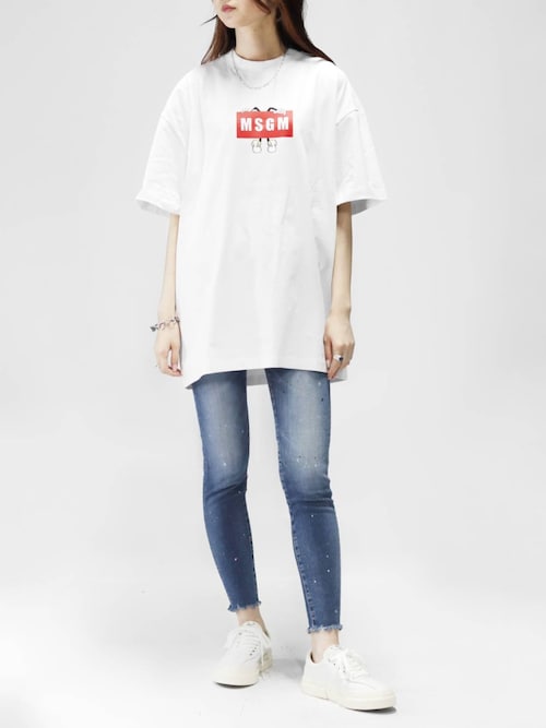 msgm デニムシャツ MSGM ウォッシュド デニムシャツ | ブルー | FARFETCH JP