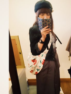 「SOFFITTO（ソフィット）のアイテム（スカート）」を使った、さとこさんです。さん（レディース・165cm）の春コーディネート