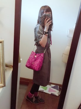 「Deux Lux（デュラックス）のアイテム」を使った、さとこさんです。さん（レディース・165cm）の秋コーディネート