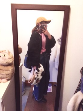 「アイテム（ブルゾン）」を使った、さとこさんです。さん（レディース・165cm・30代）の冬コーディネート