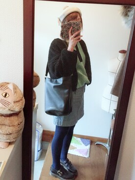 「アイテム（ブルゾン）」を使った、さとこさんです。さん（レディース・165cm・30代）の冬コーディネート