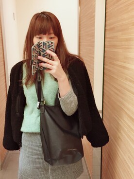 「アイテム（ブルゾン）」を使った、さとこさんです。さん（レディース・165cm・30代）の冬コーディネート