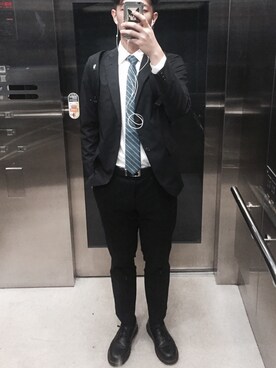 「business casual」｜POPOKAI⚡️さん（メンズ・175cm）の春コーディネート