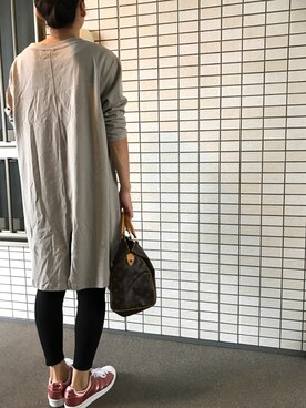 「LEPSIM（レプシィム）のアイテム（チュニック）」を使った、Ameちゃんさん（レディース・164cm）の秋コーディネート