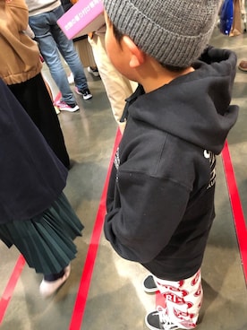 「ROLLERS（ローラーズ）のアイテム（パンツ）」を使った、muuuさん（キッズ・120cm）の冬コーディネート