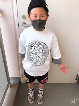 「GENERATOR（ジェネレーター）のアイテム（帽子）」を使った、muuuさん（キッズ・120cm）の春コーディネート