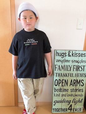 「こどもの日」｜「アイテム（Tシャツ/カットソー）」を使った、muuuさん（キッズ・120cm）の春コーディネート