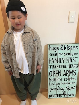 「L.COPECK（エルコペック）のアイテム」を使った、muuuさん（キッズ・120cm）の春コーディネート