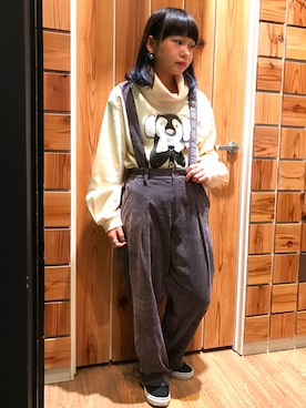 「Rydia（リディア）のアイテム」を使った、やまとさん（レディース・153cm）の冬コーディネート
