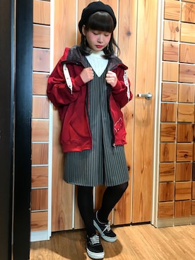 「Rydia（リディア）のアイテム」を使った、やまとさん（レディース・153cm）の冬コーディネート