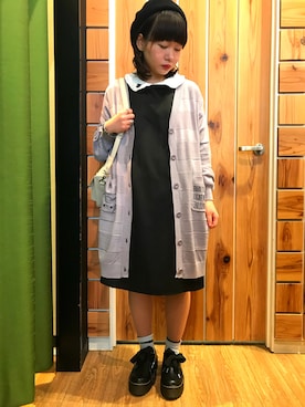 「ネコ」｜「アイテム（その他シューズ）」を使った、やまとさん（レディース・153cm）の春コーディネート