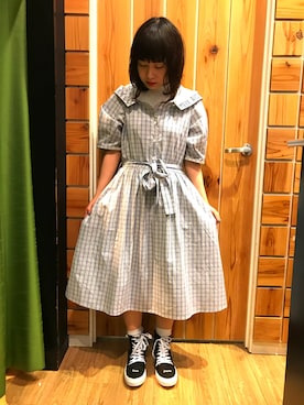 「Rydia（リディア）のアイテム（シューズ）」を使った、やまとさん（レディース・153cm）の春コーディネート