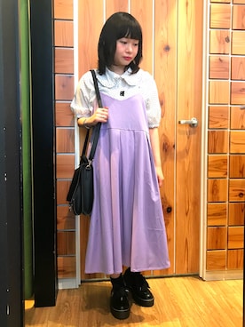 「Rydia（リディア）のアイテム（シューズ）」を使った、やまとさん（レディース・153cm）の春コーディネート