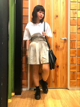 「Rydia（リディア）のアイテム（シューズ）」を使った、やまとさん（レディース・153cm）の夏コーディネート