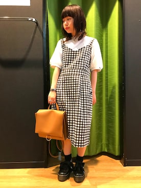 「Rydia（リディア）のアイテム（シューズ）」を使った、やまとさん（レディース・153cm）の夏コーディネート