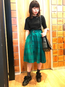 「Rydia（リディア）のアイテム（シューズ）」を使った、やまとさん（レディース・153cm）の夏コーディネート