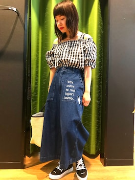 「Rydia（リディア）のアイテム（シューズ）」を使った、やまとさん（レディース・153cm）の夏コーディネート