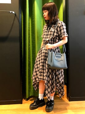 「Rydia（リディア）のアイテム（シューズ）」を使った、やまとさん（レディース・153cm）の夏コーディネート