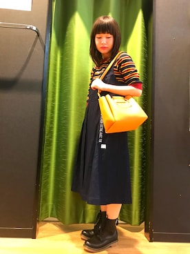 「Rydia（リディア）のアイテム（シューズ）」を使った、やまとさん（レディース・153cm）の夏コーディネート