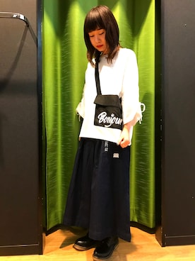 「Rydia（リディア）のアイテム（シューズ）」を使った、やまとさん（レディース・153cm）の秋コーディネート