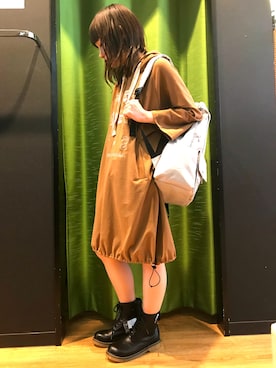 「Rydia（リディア）のアイテム（シューズ）」を使った、やまとさん（レディース・153cm）の秋コーディネート