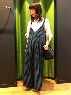 「Rydia（リディア）のアイテム（シューズ）」を使った、やまとさん（レディース・153cm）の秋コーディネート