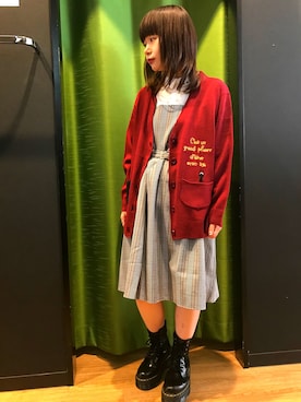 「Rydia（リディア）のアイテム」を使った、やまとさん（レディース・153cm）の秋コーディネート