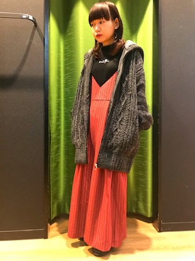 「Rydia（リディア）のアイテム」を使った、やまとさん（レディース・153cm）の秋コーディネート