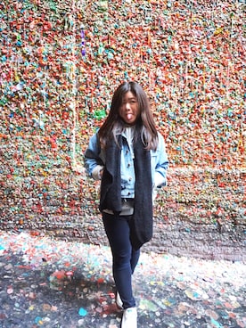「BDG（ビーディージー）のアイテム（ジャケット/アウター）」を使った、Angieさん（レディース・155cm）の春コーディネート