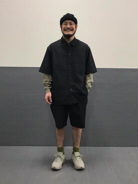 「RACAL（ラカル）のアイテム」を使った、山本　一輝さん（メンズ・163cm）の春コーディネート