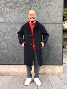 「BEAUTY&YOUTH UNITED ARROWS（ビューティーアンドユースユナイテッドアローズ）のアイテム（ダッフルコート）」を使った、山本　一輝さん（メンズ・163cm）の秋コーディネート