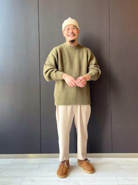 「RECOMMEND  ITEM STYLING」｜「アイテム（帽子）」を使った、山本　一輝さん（メンズ・163cm）の秋コーディネート