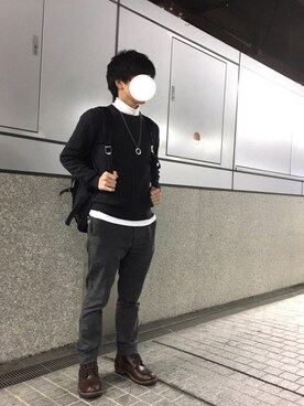 　　　小津さん（メンズ・167cm）の秋コーディネート