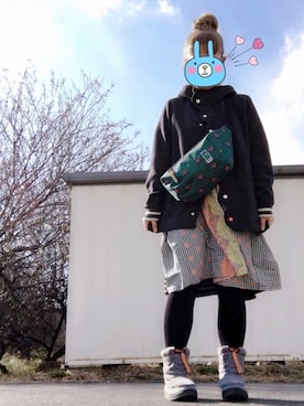 「お気に入りコーデ」｜「アイテム（ワンピース/ドレス）」を使った、だるさん（レディース・154cm）の冬コーディネート