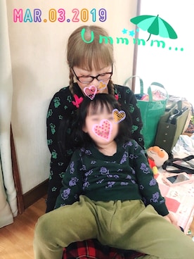 「スウェットトップス」｜「アイテム（雑貨/ホビー）」を使った、だるさん（レディース・154cm）の春コーディネート