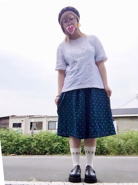 「80s」｜「アイテム（その他）」を使った、だるさん（レディース・152cm）の夏コーディネート