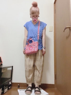 「FRAPBOIS」｜「アイテム（アナログ腕時計）」を使った、だるさん（レディース・152cm）の夏コーディネート